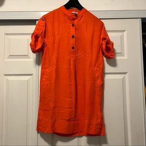 Diane von Furstenburg Orange Tunic Dress